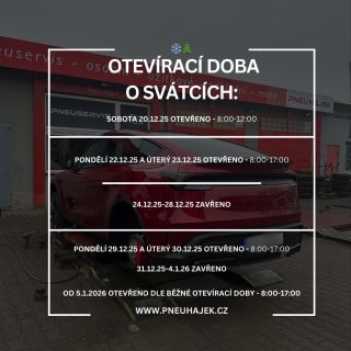 🎄OTEVÍRACÍ DOBA🎄 Vážení zákazníci, děkujeme vám za projevenou přízeň v uplynulém roce. Děkujeme každému z vás, který se u...